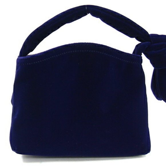 GIVENCHY Nano Voile Handbag with Velvet Ribbon Detail Dark Navy Leather Velour - Picture 2 of 7